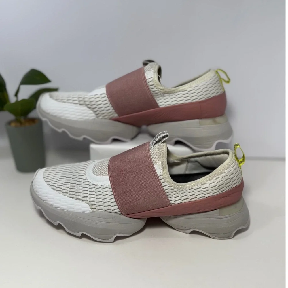 Sorel Womens Kinetic Impact Slip On Sneakers Walking Shoes‎ White 8.5